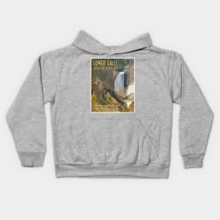 Lower Falls Retro Retro ravel Poster Kids Hoodie